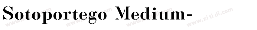 Sotoportego Medium字体转换